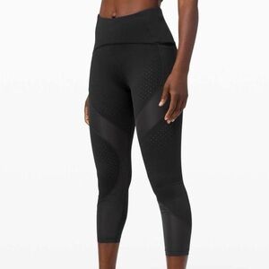 Lululemon Uncovered Strength High-Rise Crop Leggings 23” Black